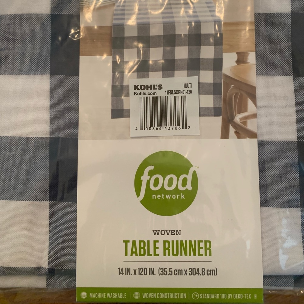 Gingham Table Runner from Food Network